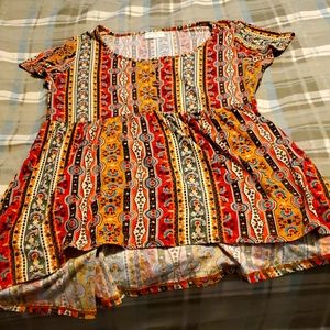 Tunic short sleeve shirt